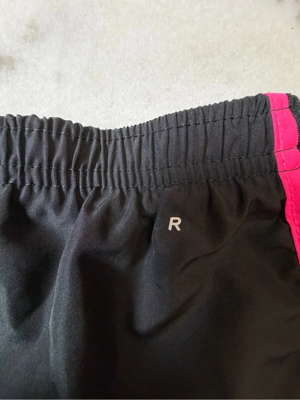 Nike Black Kids' Athletic Shorts with Neon Pink, Coral & Mint Trim